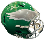 Jalen Hurts Signed Full Size Replica Kelly Green Helmet