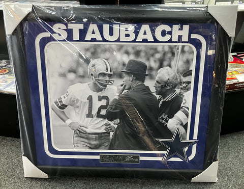 Roger Staubach Authentic  Framed Photo