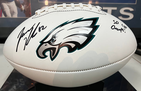 Jason Kelce Signed Football “Inscribed SB LII Champs”