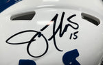 Joe Flacco Signed Colts Mini Helmet JSA COA