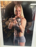 Holly Holm Signed Framed Photo JSA COA