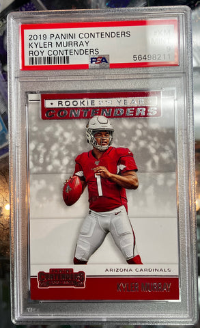 2019 Contenders Kyler Murray ROY Contenders Rookie Card #RYA-KM PSA 9