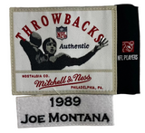 Joe Montana signed San Francisco 49ers Mitchell and Ness white Authentic Jersey