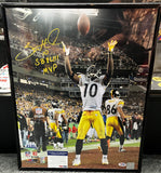 Santonio Holmes Signed 11X16 Photo PSA COA