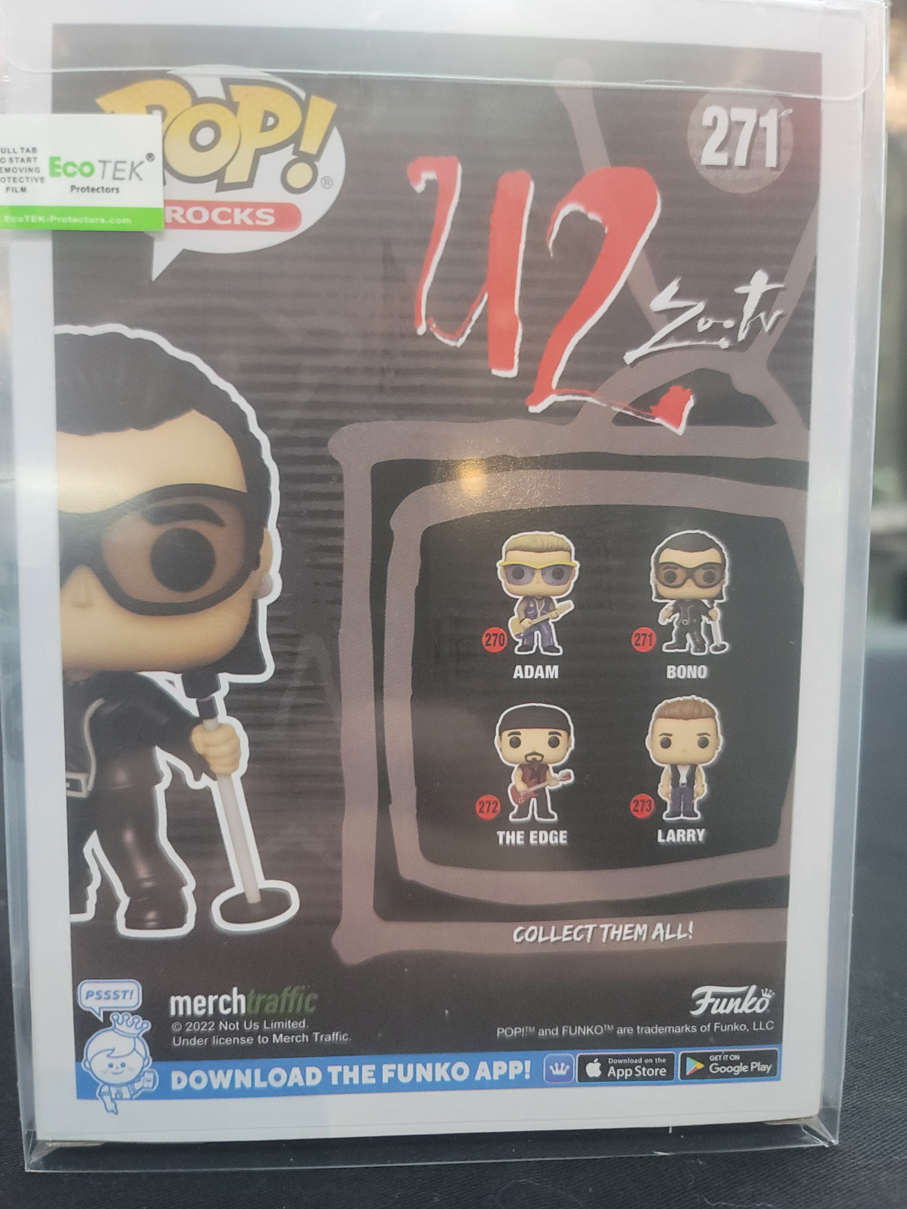 U2 Funko Pop Bono #271 in Box – All In Autographs