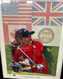Tiger Woods A Championship Season Signed Art Print /2001