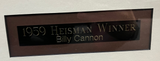 Billy Cannon Signed Framed Photo With Signed Record JSA COA