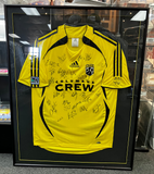 Columbus Crew Signed Framed Jersey