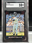 Alex Rodriguez 2007 Topps Trading Card
