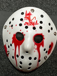 Ari Lehman Signed Jason White Mask Inscribed “Jason 1” Beckett COA