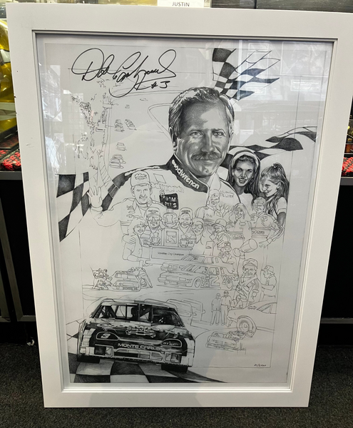 Dale Earnhardt Sr. Framed 21x26 Print /2500 – All In Autographs