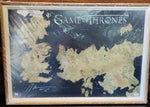 Peter Dinklage Signed Framed 24x36 Game of Thrones World Map Fanatics Authenticated