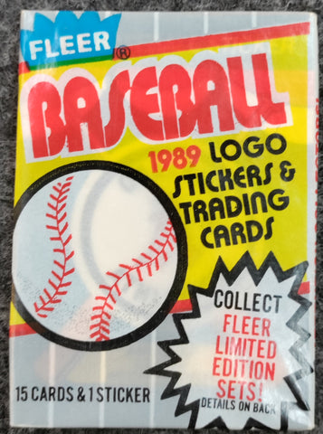 Fleer 1989 Baseball Card Pack