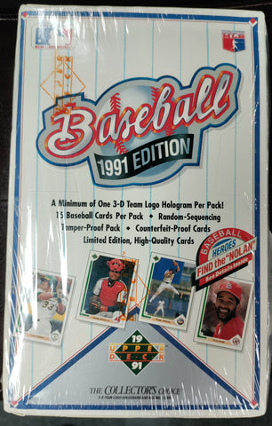 1991 Baseball Trading Cards The Collector's Choice