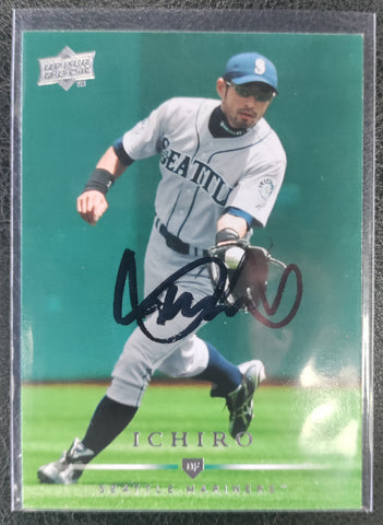 Ichiro Signed 2008 Upper Deck #139 Baseball Card JSA COA