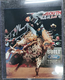 Ty Murray Signed 8x10 Bull-Riding Photo (Silver) JSA COA