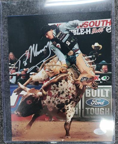 Ty Murray Signed 8x10 Bull-Riding Photo (Silver) JSA COA
