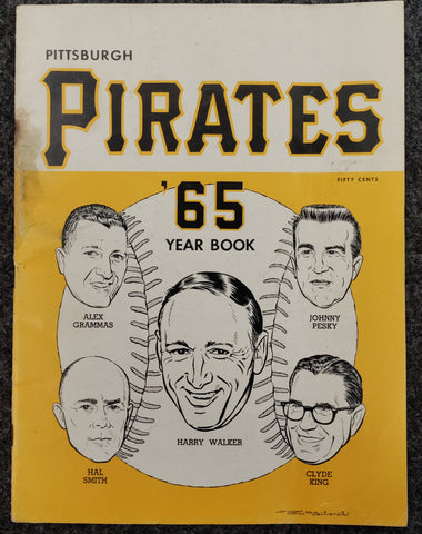 Pittsburgh Pirates 1965 Yearbook W/ Preprinted Signatures
