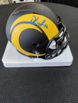 David Long Jr. Signed Rams Eclipse Alternate Speed Mini Helmet Beckett Cert