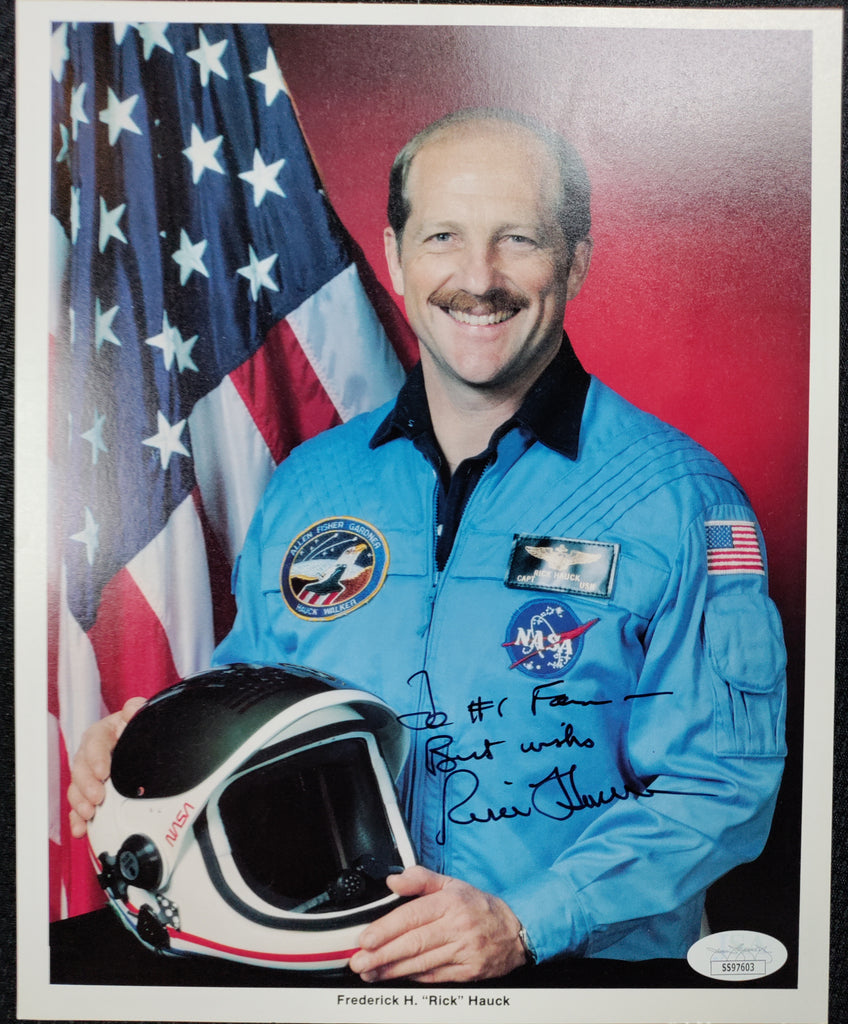 rick hauck nasa Frederick H. "Rick" Hauck NASA Astronaut Signed Photo – All In Autographs