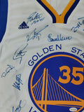 Kevin Durant Golden State Warriors 2016-17 NBA Championship Team Signed Jersey - White