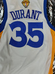 Kevin Durant Golden State Warriors 2016-17 NBA Championship Team Signed Jersey - White