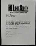 Lance Burton - World Champion Magician - Signed Headshot and Letter to #1 Fan