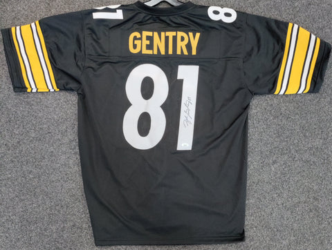 Zach Gentry Signed Custom Steelers Jersey JSA COA