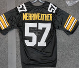 Mike Merriweather Signed Custom Steelers Jersey JSA COA