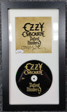Ozzy Osbourne Signed Framed CD Cover JSA COA