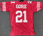 Frank Gore San Francisco 49ers Autographed Jersey - Red PSA COA