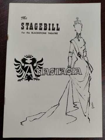 Blackstone Theatre Stagebill 1955 Featuring "Anastasia"