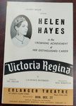 Vintage Leaflet Featuring Eugenie Leontovich in "Tovarich" and Helen Hayes in "Victoria Regina"