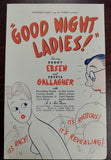 Vintage Blackstone Theatre Flyer Featuring Buddy Ebsen in "Goodnight Ladies!"