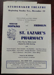 Vintage Studebaker Theatre Flyer Featuring Miriam Hopkins in "St. Lazare's Pharmacy"