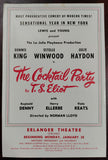 Vintage Erlanger Theatre Flyer Featuring Estelle Winwood in "The Cocktail Party"