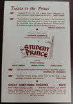 Vintage Great Northern Theatre Flyer Featuring Everett Marshall in "The Student Prince"