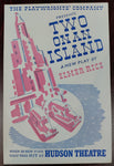 Vintage Hudson Theatre Flyer Featuring "Two on an Island"