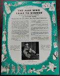Vintage Harris Theatre Flyer Featuring "The Man Who Came to Dinner"