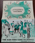 Vintage Erlanger Theatre Flyer Featuring "The Man Who Came to Dinner"