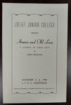 Joliet Junior College Playbill 1948 Featuring "Arsenic and Old Lace"