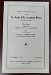 Joliet Junior College Stagebill 1946 Featuring "The Late Christopher Bean"