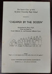 Joliet Township High School Playbill 1951 Featuring "Cheaper by the Dozen"
