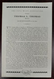 Vintage Civic Music Association Program Featuring Thomas L. Thomas