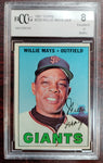 Willie Mays 1967 Topps Baseball Card #200 BCCG 8