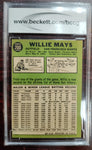 Willie Mays 1967 Topps Baseball Card #200 BCCG 8