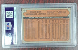 Willie Mays Signed 1972 Topps Baseball Card PSA Authenticated