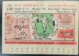 Willie Mays 1956 Topps Baseball Card #130