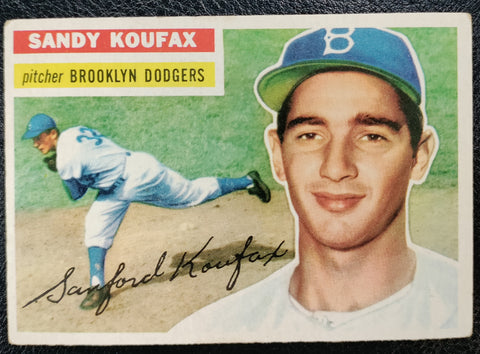Sandy Koufax 1956 Topps Baseball Card #79
