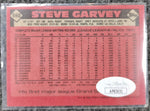 Steve Garvey Signed 1986 Topps Baseball Card #660 JSA COA